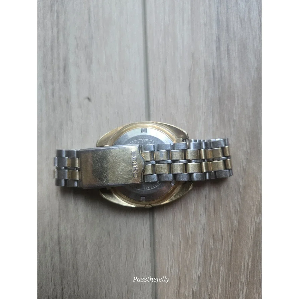 Vtg Seiko Watch Mens‎ 7006-7000 Day Date 21 Jewels Automatic Retro 70s Cushion